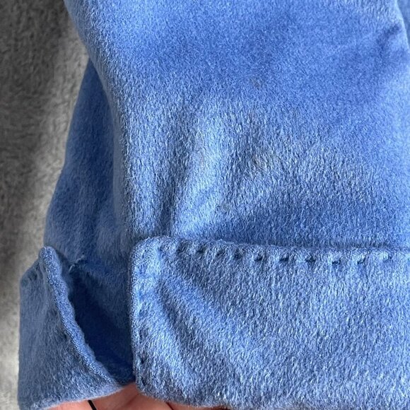 Lafayette 148 Loro Piana Wool Angora Blazer Jacket Women's 14 Blue 3 Button - Picture 9 of 14